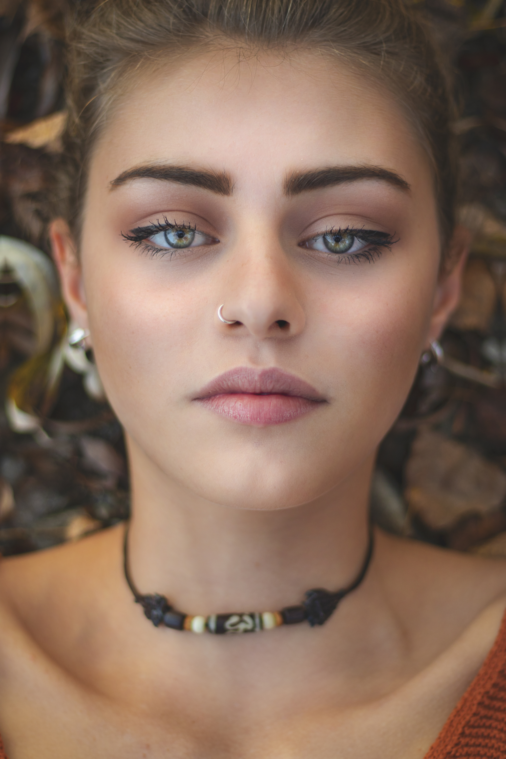 Close-up of a beautiful woman