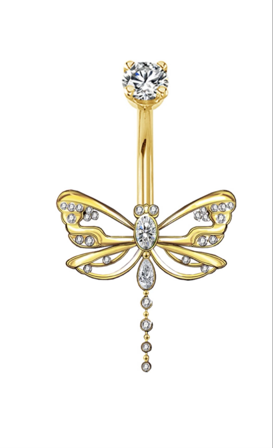 Belly ring with bottom piece 18